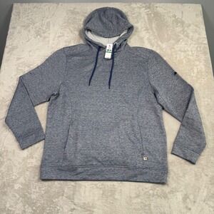 NWT Tommy Bahama Turtle Cove Pullover Hoodie Sweatshirt Mens L Blue Heathered